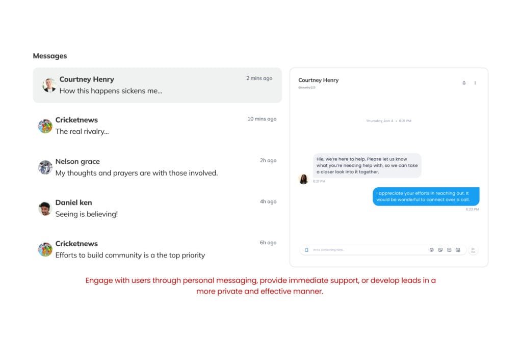 Twitter Direct message API