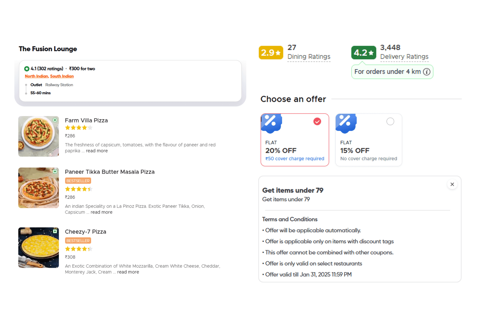 Restaurant Menu Analysis Services