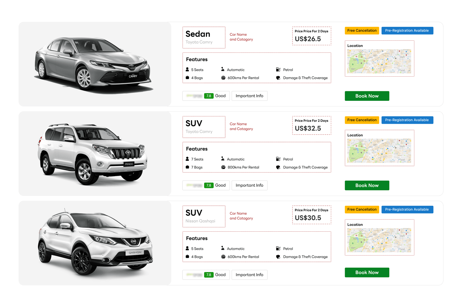 Car Rental Pricing and Rate Extraction