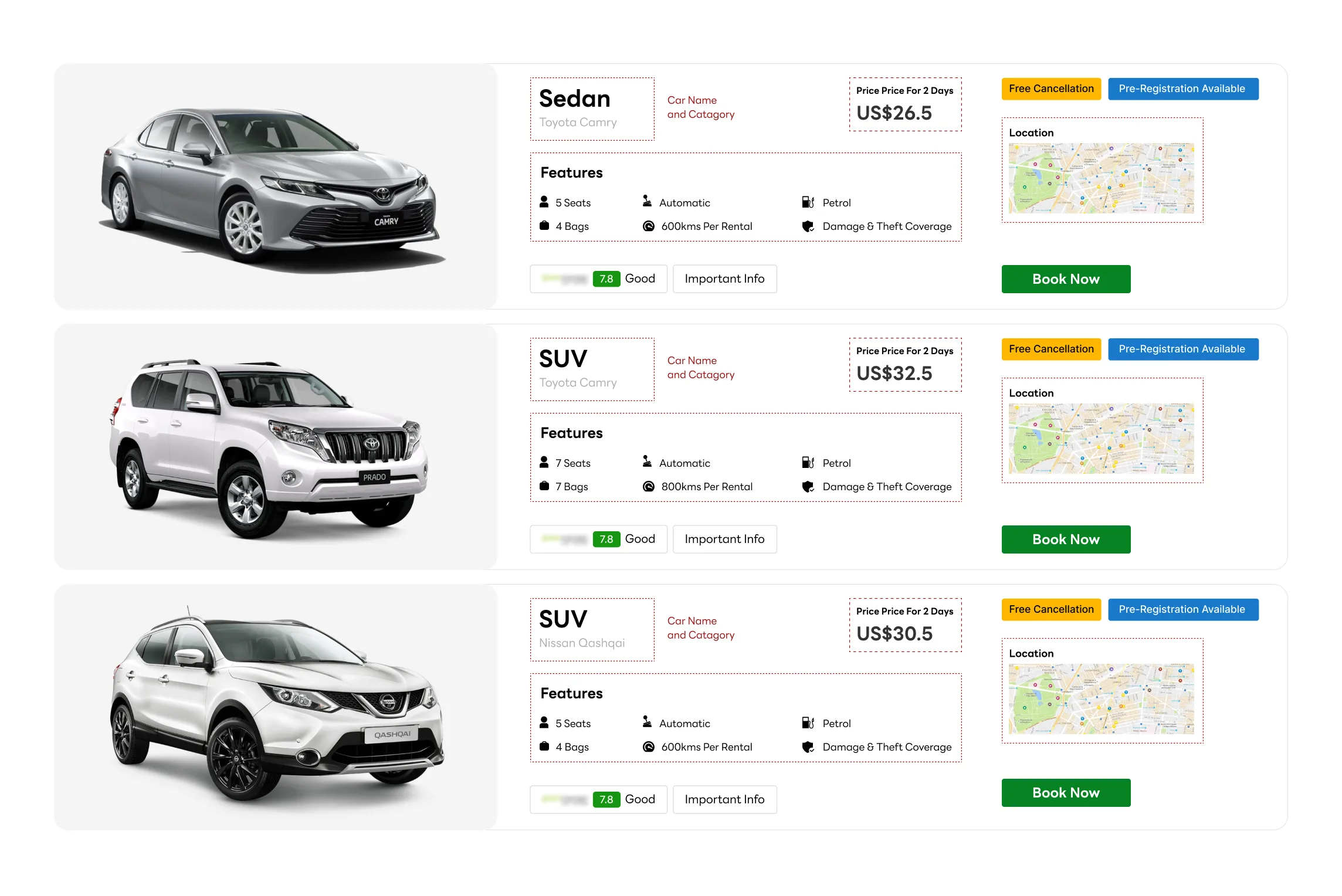 Car Rental Pricing and Rate Extraction
