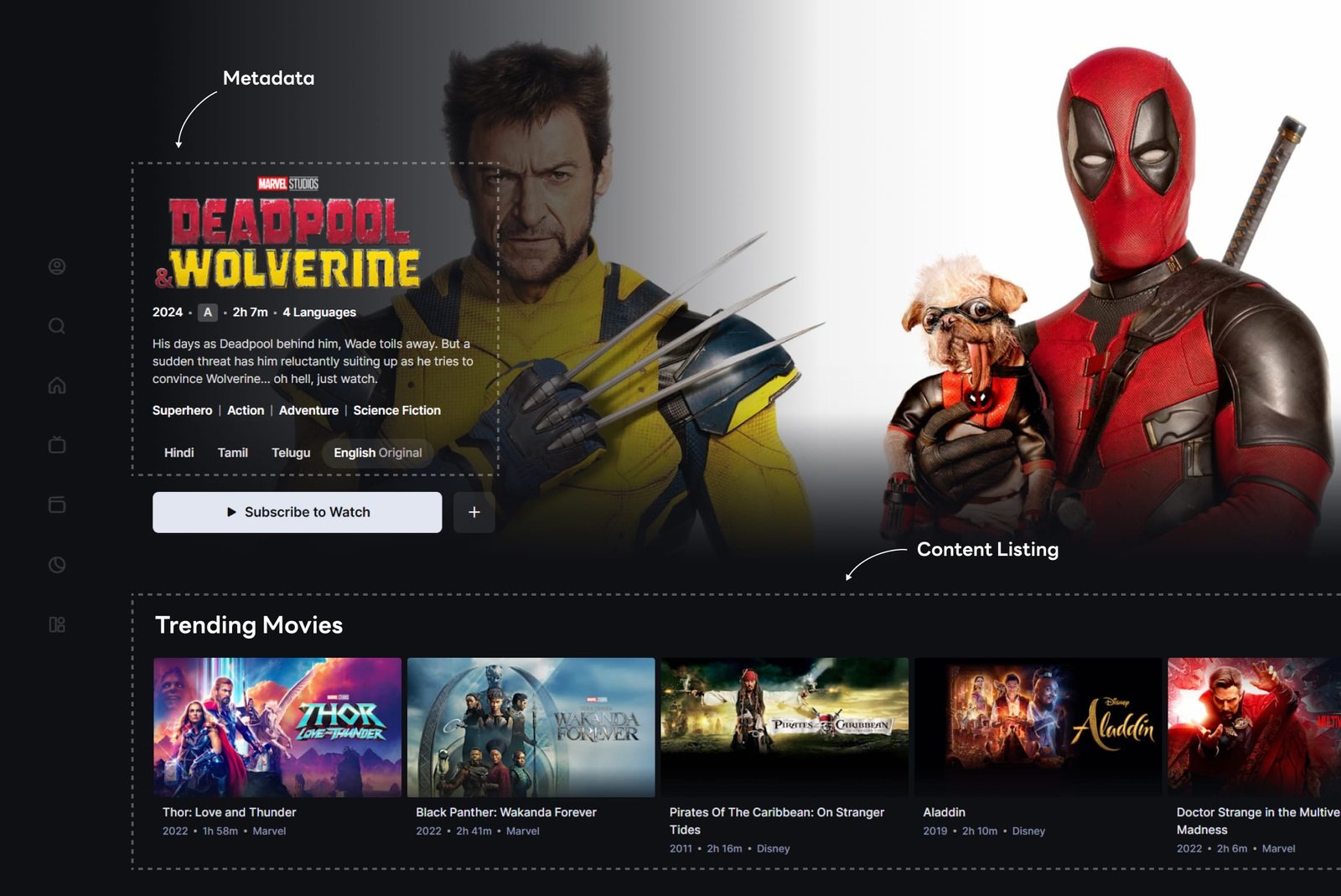 Content Listings and Metadata Extraction